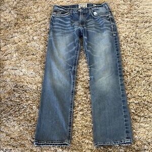 Ariat M4 Relaxed Boot 33/34 Men's Blue Jeans